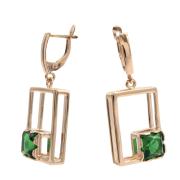 Серьги 30751 "Прямоугольник"