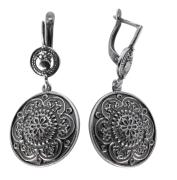 Серьги 30012 "Чеканка"