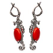 Серьги 30155 "Морской конек"