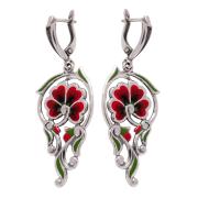Серьги 30166 "Lilium elegance"