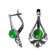 Серьги 30174 "Цвет смородины"