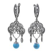 Серьги 30476 "Кокошники"