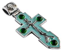 Крест с эмалью 40413