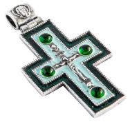 Крест с эмалью 40414