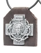 Подвеска на кожанной основе 40420 "Терновый венец"