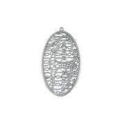 Овальная Подвеска №4129 С Рисунком
