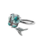 Кольцо 70160 "Бирюзовое"