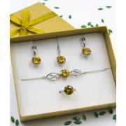 Ювелирный набор 830002 "Гармония" silver