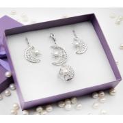 Ювелирный набор 830013 "Лала" Rhodium