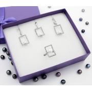 Ювелирный набор 830020 "Грета" Rhodium