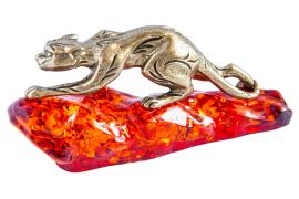 Янтарь фигурка 1-001 «Пантера»