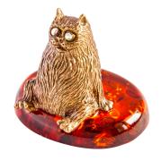 Янтарь фигурка 1-003 «Кот сытый»