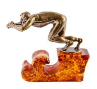 Янтарь фигурка 1-004 «Пловец»