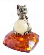 Янтарь фигурка 1-017 «Кот-моряк»