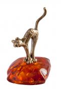 Янтарь фигурка 1-019,1 «Кошка на крыше»
