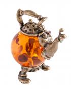 Янтарь фигурка 1-021 «Чайничек»