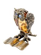 Янтарь сувенир 2-015 "Сова на книге"