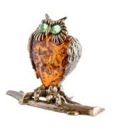Янтарь фигурка 2-016 «Филин»