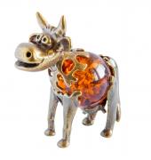 Янтарь фигурка 2-023 «Коровка»