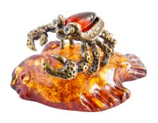 Янтарь фигурка 2-032 «Камчатский краб»