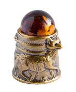 Янтарь фигурка 2-039 «Кошачий круг»