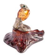 Янтарь фигурка 2-044 «Королевская кобра»