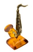 Янтарь фигурка 2-046 «Саксофон»