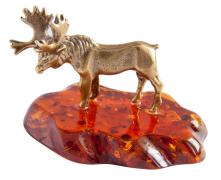 Янтарь фигурка 2-061 «Сохатый»