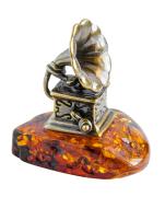 Янтарь фигурка 2-079 «Патефон»