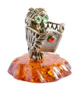 Янтарь фигурка 2-085 «Ученый сыч»