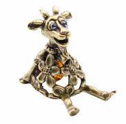 Янтарь фигурка 2-086,1 "Коза-колокольчик"