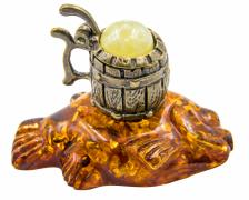 Янтарь фигурка 2-087 "Пивная кружка"