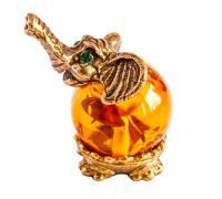 Янтарь фигурка 2-117 «Слоник в юбке»