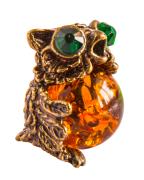 Янтарь фигурка 2-133 «Сова в очках»