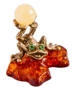 Янтарь фигурка 2-139 «Лягушка акробат»