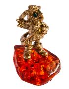 Янтарь фигурка 2-140 «Петух в сапогах»