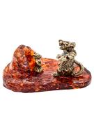 Янтарь сувенир 2-142 "Влюбленный крыс"