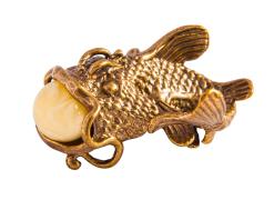 Янтарь фигурка 2-143 «Сом»