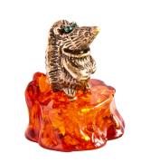 Янтарь фигурка 2-148 «Китайский ёж»