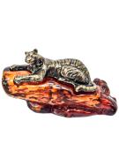 Фигурка "Тигр на бревне"