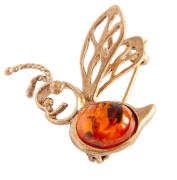Янтарь брошь L3029 "Пчелка"