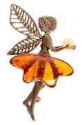 Янтарь брошь L3030 "Фея"