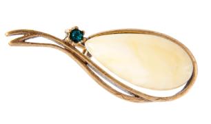 Янтарь брошь L3058 "Белль"