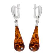 Янтарь серьги E0096