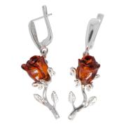 Янтарь серьги E3001