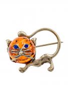 Янтарь брошь L3039,1 "Котик"