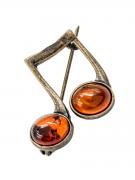 Янтарь брошь L3072 "Ноты"