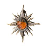 Янтарь брошь L3074