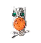 Янтарь брошь L3077