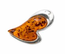 Янтарь брошь L3080 "Сердце"